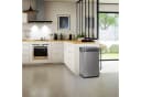 relaxdays Sensor Mülleimer 60l Grau Edelstahl Bild 5