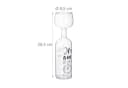 relaxdays Weinglas Weinflasche Glas Aufsatz 750 ml Transparent Bild 4