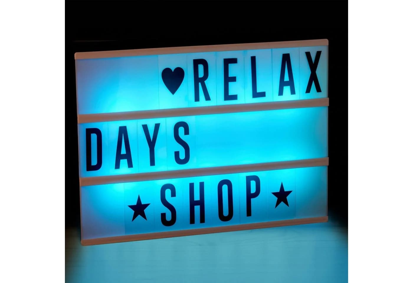 RELAXDAYS LED Dekolicht Lightbox mit Farbwechsel Weiß/Schwarz - Bild 5