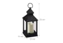 relaxdays LED Laterne 2er Set Schwarz Bild 4