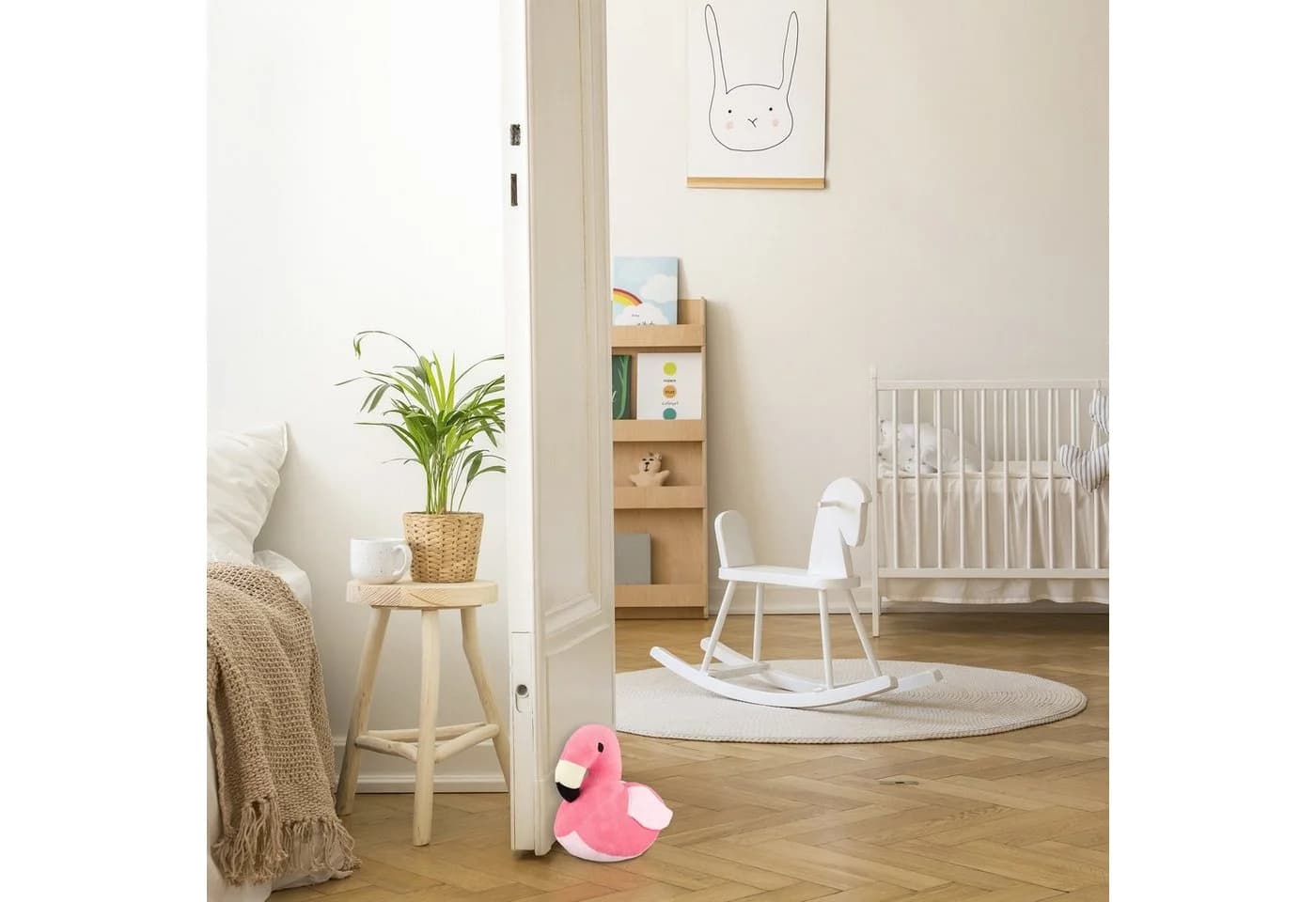 relaxdays Türstopper Flamingo Rosa Polyester - Bild 3