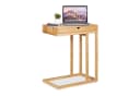 relaxdays Beistelltisch Bambus mit Schubfach Natur Bild 2