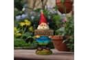 relaxdays Gartenzwerg Welcome Kunststein Bild 1