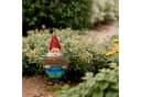 relaxdays Gartenzwerg Welcome Kunststein Bild 5