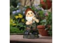 relaxdays Gartenzwerg mit Eichelkörbchen - Wetterfest Kunststein Bild 1