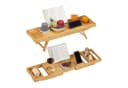 RELAXDAYS Badewannenablage & Serviertablett 2in1 Bambus Bild 2