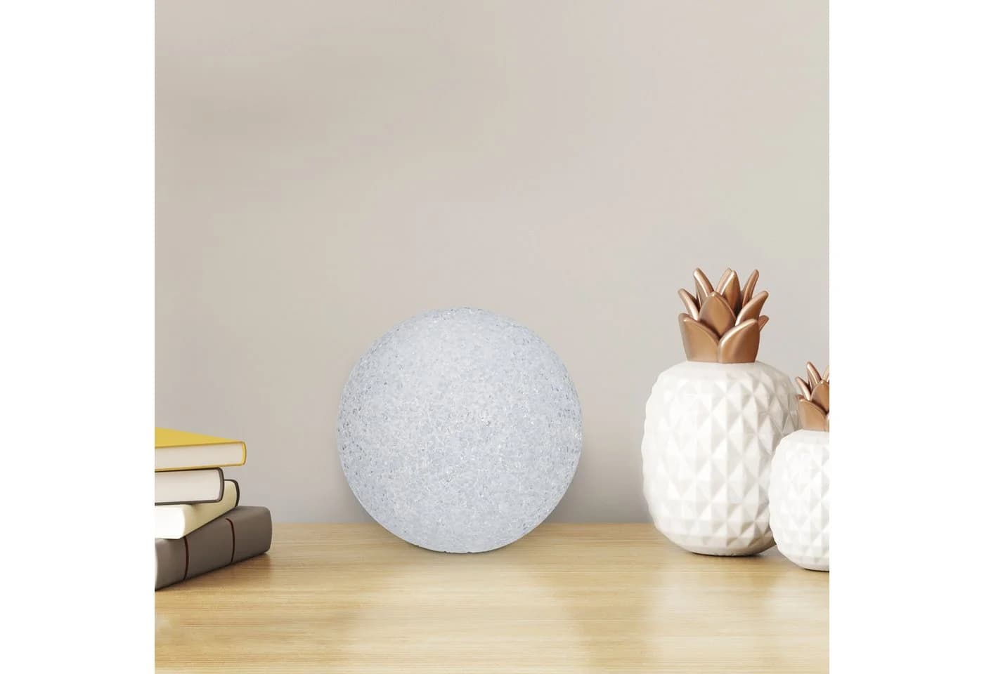 relaxdays LED Kugelleuchte 2er Set mit Farbwechsel und Glitzereffekt - Bild 5