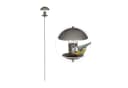 relaxdays Vogelfutterspender mit Stab Silber Transparent Bild 2