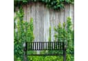 relaxdays Gartenbank mit Metallstrebe Schwarz Bild 3