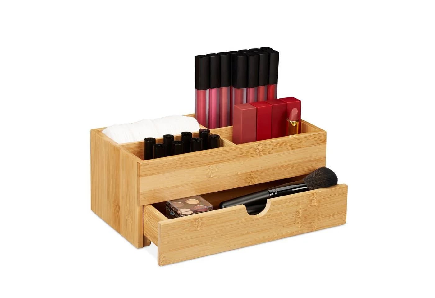 RELAXDAYS Make-Up Organizer Bambus Kosmetik Organizer mit Schublade - Bild 2