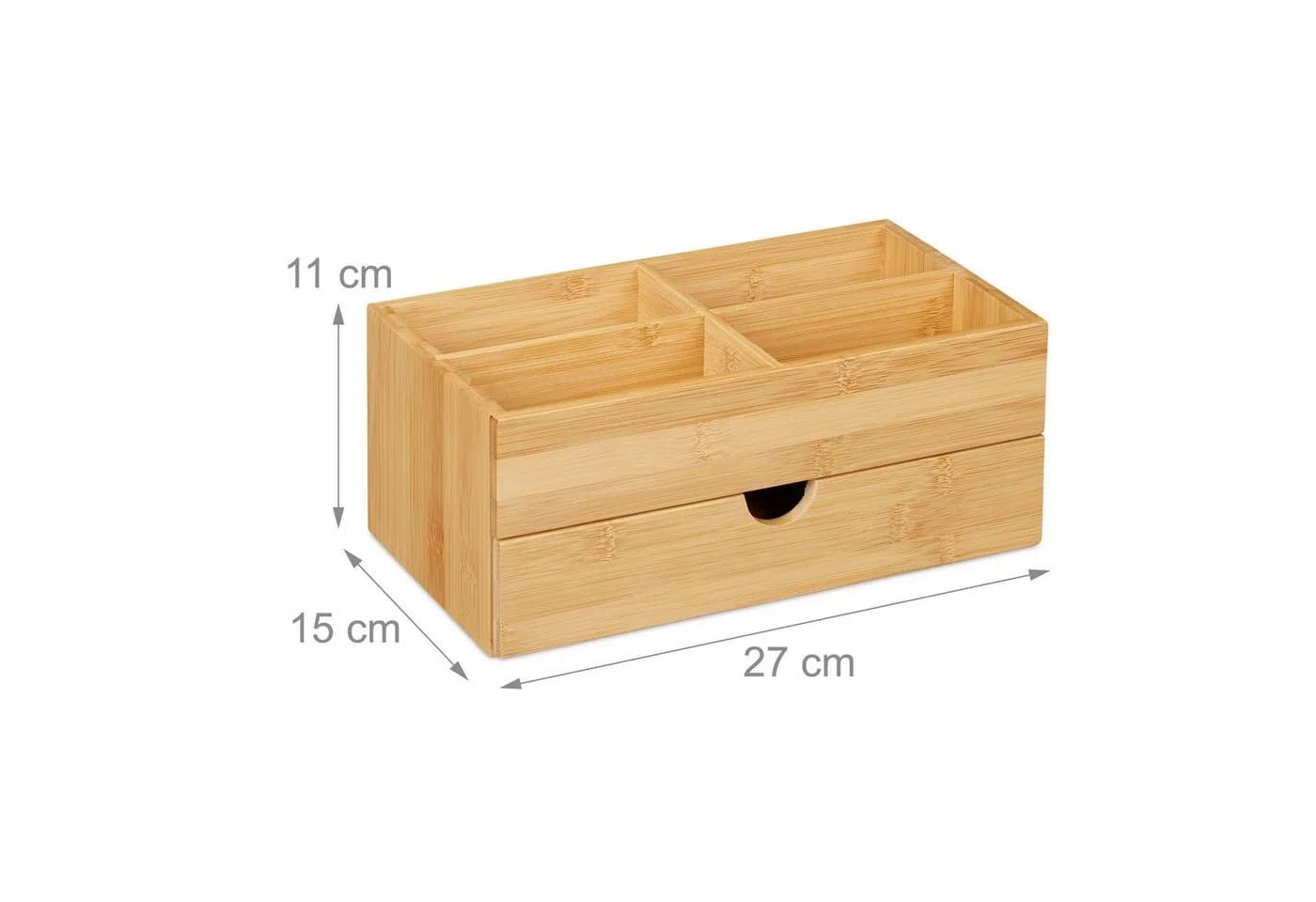 RELAXDAYS Make-Up Organizer Bambus Kosmetik Organizer mit Schublade - Bild 4