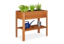 relaxdays Hochbeet Holz hellbraun Bild 2
