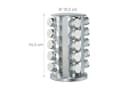 relaxdays Gewürzkarussell mit 20 Gläsern Silber Bild 4