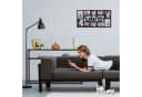 relaxdays Konsolentisch Schwarz mit 2 Ablagen Bild 3