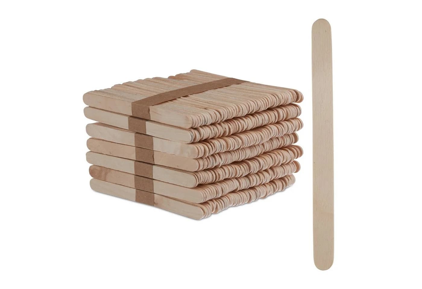 relaxdays 5000x Eisstiele aus Holz 11,5 cm Natur - Bild 2