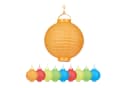 relaxdays LED Lampion Set 20-tlg. Bunt Papier Bild 2