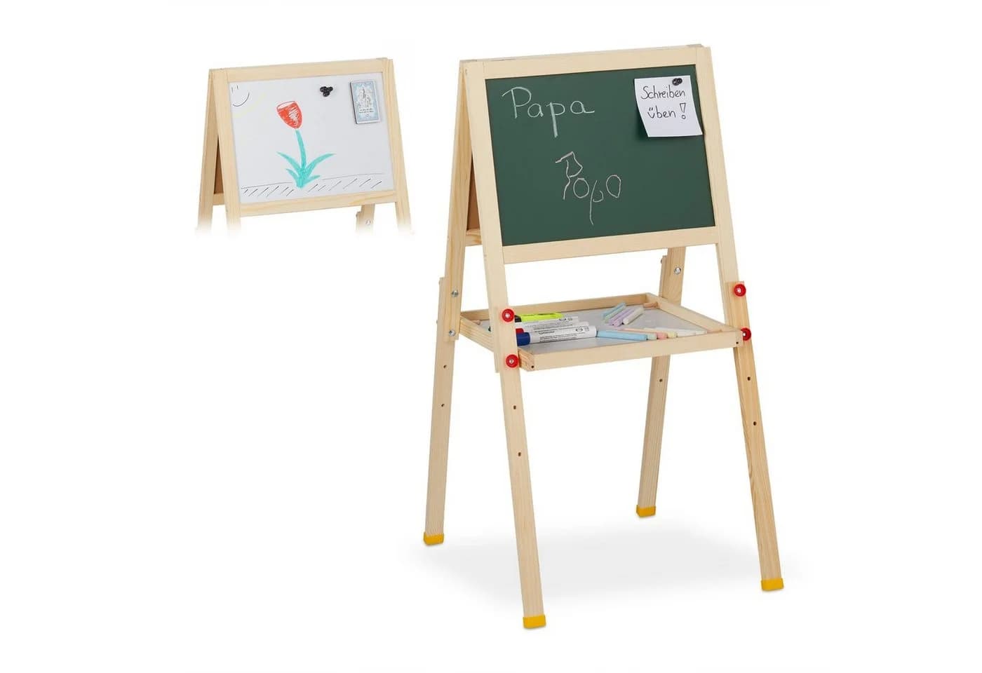 relaxdays Standtafel Kinder mit Whiteboard höhenverstellbar - Bild 2