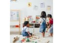 relaxdays Standtafel für Kinder höhenverstellbar Weiß/Grün Bild 1
