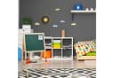 relaxdays Standtafel für Kinder höhenverstellbar Weiß/Grün Bild 5