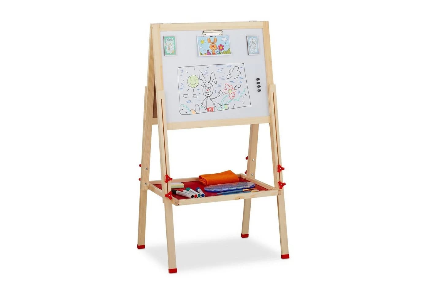 relaxdays Standtafel Doppelseitig für Kinder Höhenverstellbar - Bild 2