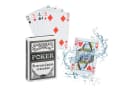 relaxdays 2x wasserfeste Pokerkarten aus Kunststoff Schwarz/Weiß/Rot Bild 2