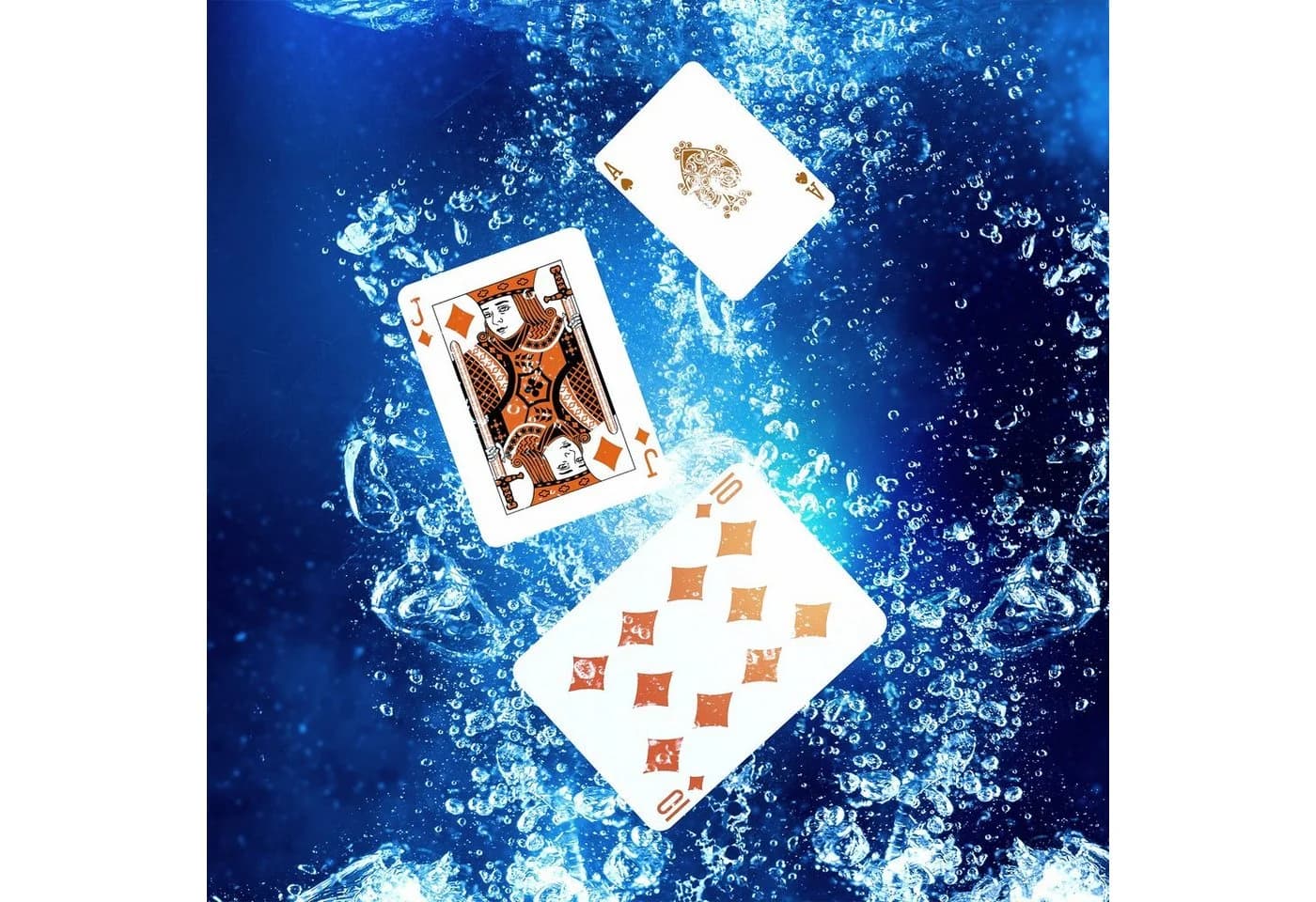 relaxdays 2x wasserfeste Pokerkarten aus Kunststoff Schwarz/Weiß/Rot - Bild 3