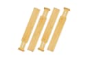 relaxdays Schubladentrenner Bambus 4er Set Natur Bild 2