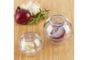 relaxdays Zwiebeldose 2er Set Transparent Kunststoff mit Drehverschluss Bild 1