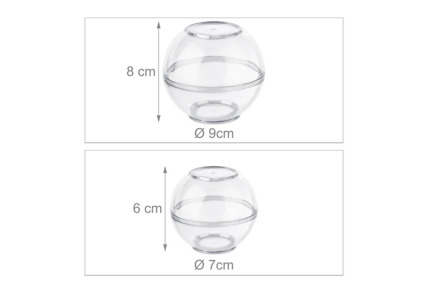 relaxdays Zwiebeldose 2er Set Transparent Kunststoff mit Drehverschluss - Bild 4