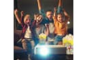 relaxdays Popcorn Eimer 6er Set Gelb Retro Kunststoff Bild 3