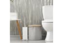 relaxdays Toilettenpapierhalter Silber Freistehend 5 Rollen Bild 1
