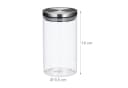 relaxdays Vorratsglas 3er Set je 1 Liter Transparent/Silber Bild 4