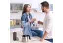 relaxdays Vorratsglas 3er Set 1,5 Liter Glas Transparent Silber Bild 3