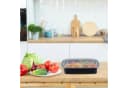 relaxdays Lunchbox 10er Set Meal Prep Boxen Schwarz Transparent Bild 1