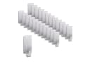 relaxdays Klebehaken 24er Set eckig Silber Edelstahl Bild 2