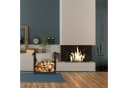RELAXDAYS Kaminholzregal Schwarz mit Tragetasche aus Stahl Bild 1