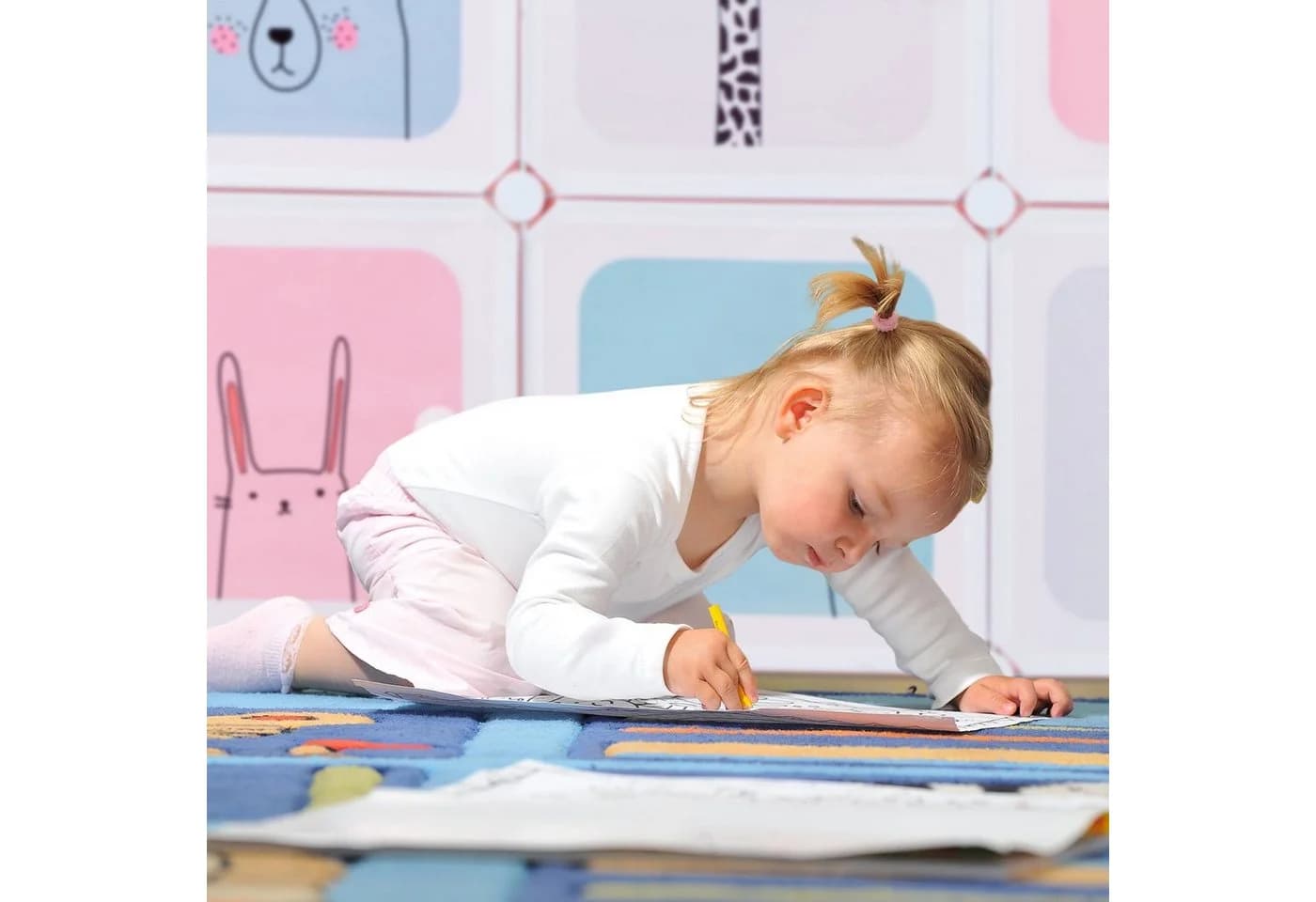 relaxdays Steckregal Kinderzimmer mit 12 Fächern Rosa - Bild 5