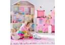 relaxdays Steckregal Kinderzimmer als Schloss rosa DIY Bild 3
