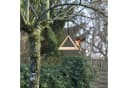 relaxdays Vogelhaus zum Aufhängen Naturholz Dreieck Bild 1