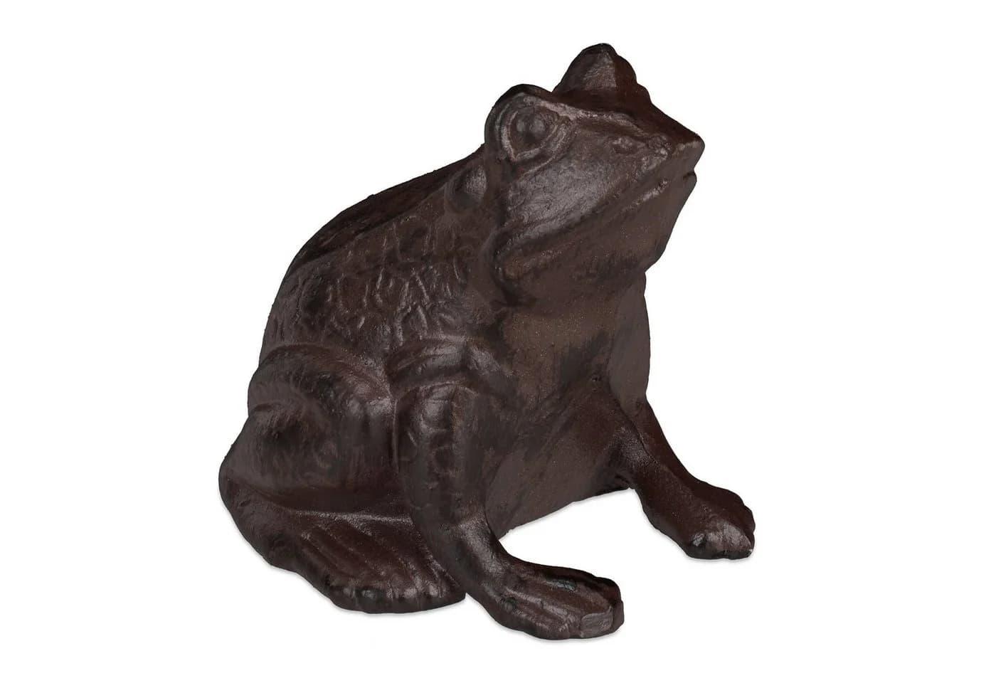 relaxdays Gartenfigur Frosch antik Braun Gusseisen - Bild 2