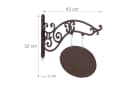 relaxdays Ladenschild zum Beschriften Braun Antik Bild 4