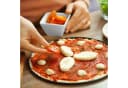 relaxdays Pizzablech 4er Set rund Grau Carbonstahl Bild 5