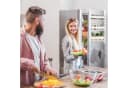 relaxdays Hängeregal für Kühlschrank Weiß mit 3 Ablagen und Hakenleiste Bild 3
