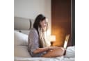 relaxdays Tischleuchte Ananas Gold Stoffschirm Bild 5