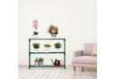 relaxdays Blumenständer Pflanzenregal mit 3 Ablagen Grün Bild 5