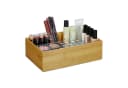 relaxdays Aufbewahrungsbox 2er Set Bambus Stapelbar Natur Bild 2