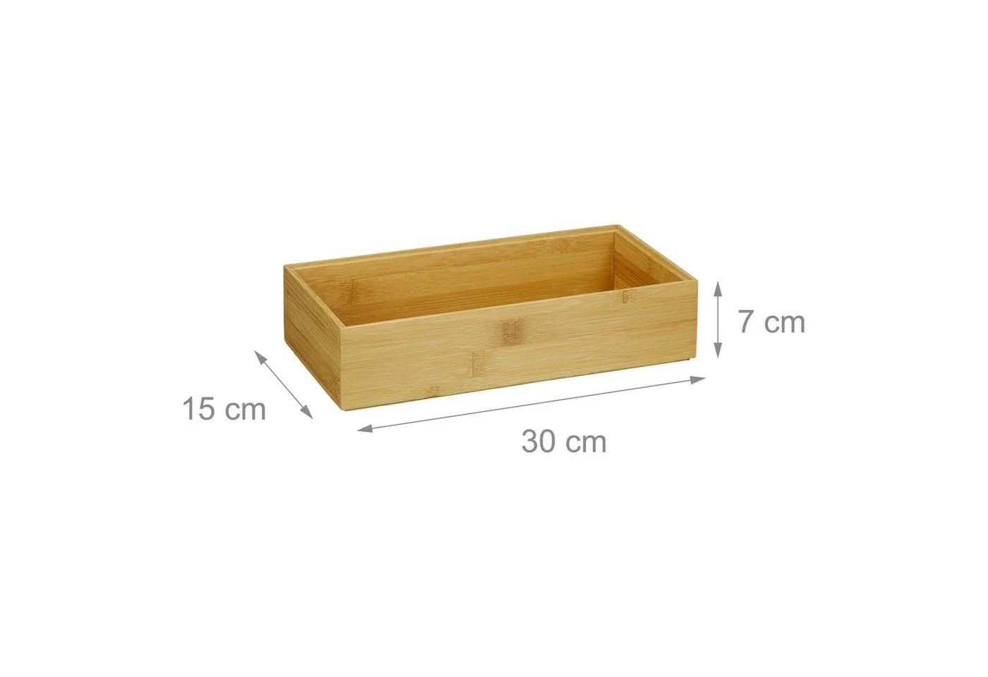 RELAXDAYS Aufbewahrungsbox 2er Set Bambus Natur Stapelbar - Bild 4