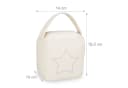 relaxdays Türstopper 2er Set Beige Stern-Motiv Polyester Bild 4
