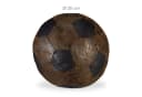 relaxdays Türstopper Fußball Retro Design Braun Schwarz Bild 4