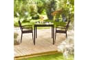 relaxdays Gartentisch Quadratischer Holzoptik Bild 1